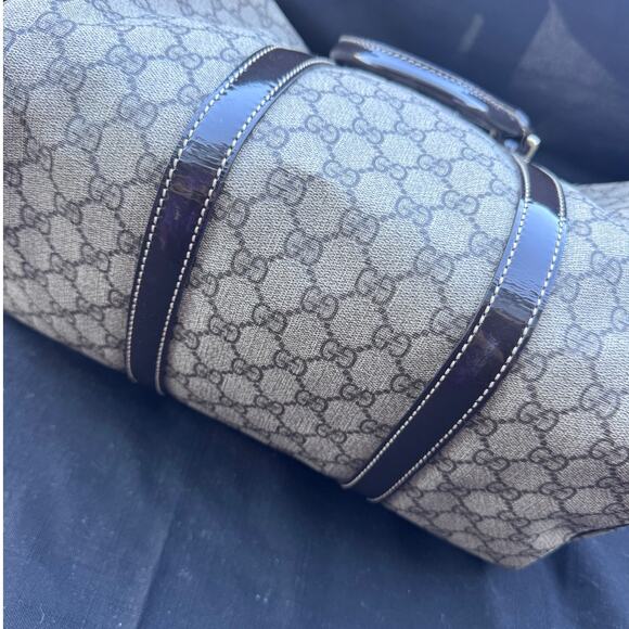 Gucci GG Supreme Joy Boston Medium Top Handle Monogram Satchel Hand Bag - Picture 6 of 10